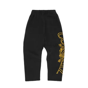 SUPERIOR ROYALE OPEN HEM PANT [BLACK / YELLOW] - Image 2