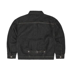 DUAL STRIPE DENIM JACKET [WASHED BLACK] - Image 2