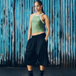 WOMENS CLASSIC TANK TOP [OLIVE/WHITE] - Image 3