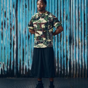 OUTLINE HEAVYWEIGHT TEE [WOODLAND CAMO] - Image 3