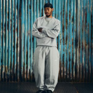 HMP OPEN HEM SWEATPANT [HEATHER GREY] - Image 3