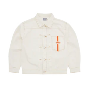 DUAL STRIPE DENIM JACKET [OFF WHITE]