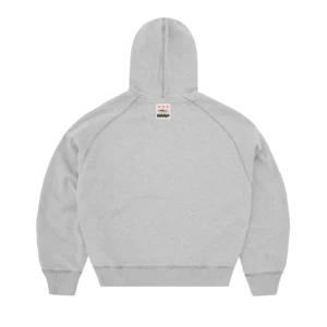 HMP THERMAL ZIP HOODIE [HEATHER GREY] - Image 2