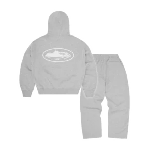 ISLAND PUFF PRINT TRACKSUIT [HEATHER GREY] - Image 2