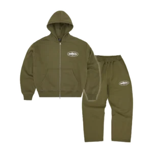 ISLAND PUFF PRINT TRACKSUIT [OLIVE]