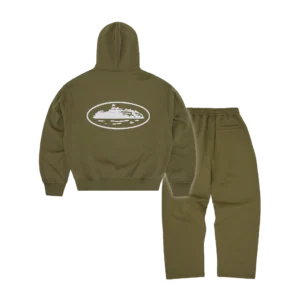 ISLAND PUFF PRINT TRACKSUIT [OLIVE] - Image 2