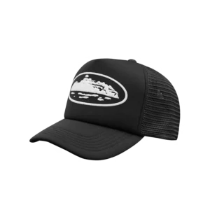 ISLAND PUFF PRINT TRUCKER HAT [BLACK]