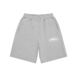 ISLAND PUFF PRINT SWEATSHORT [HEATHER GREY]