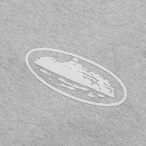 ISLAND PUFF PRINT OPEN HEM SWEATPANT [HEATHER GREY] - Image 3