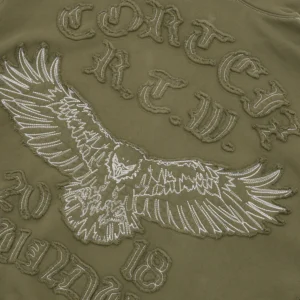 DIPLOMATIC ZIP HOODIE [OLIVE] - Image 3