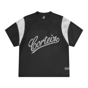OPEN MESH PANEL JERSEY [BLACK]