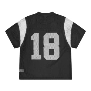 OPEN MESH PANEL JERSEY [BLACK] - Image 2