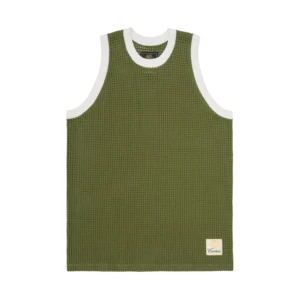 VICE MESH KNIT VEST [OLIVE]