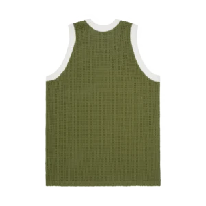 VICE MESH KNIT VEST [OLIVE] - Image 2