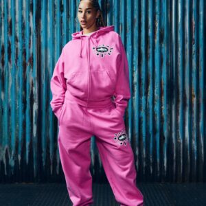 ALWEIZ ZIP HOODIE [PINK] - Image 4