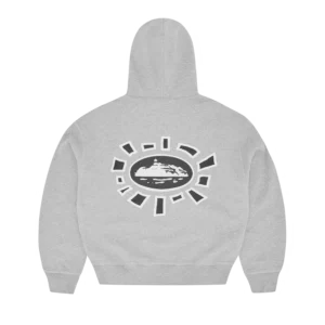 ALWEIZ ZIP HOODIE [HEATHER GREY] - Image 2